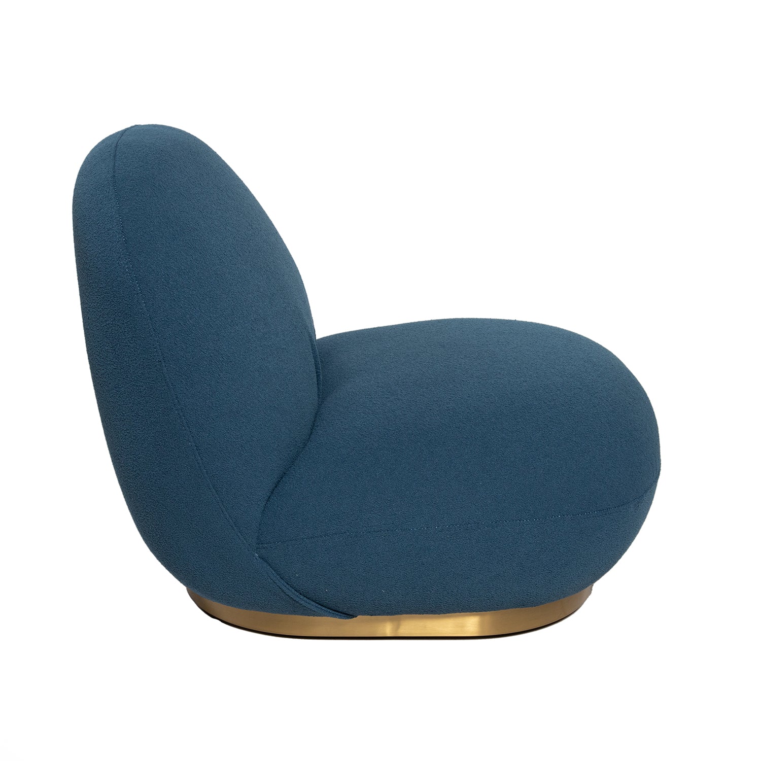 Pacha Style Swivel Lounge Chair Jeans Blue