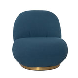 Pacha Style Swivel Lounge Chair Jeans Blue