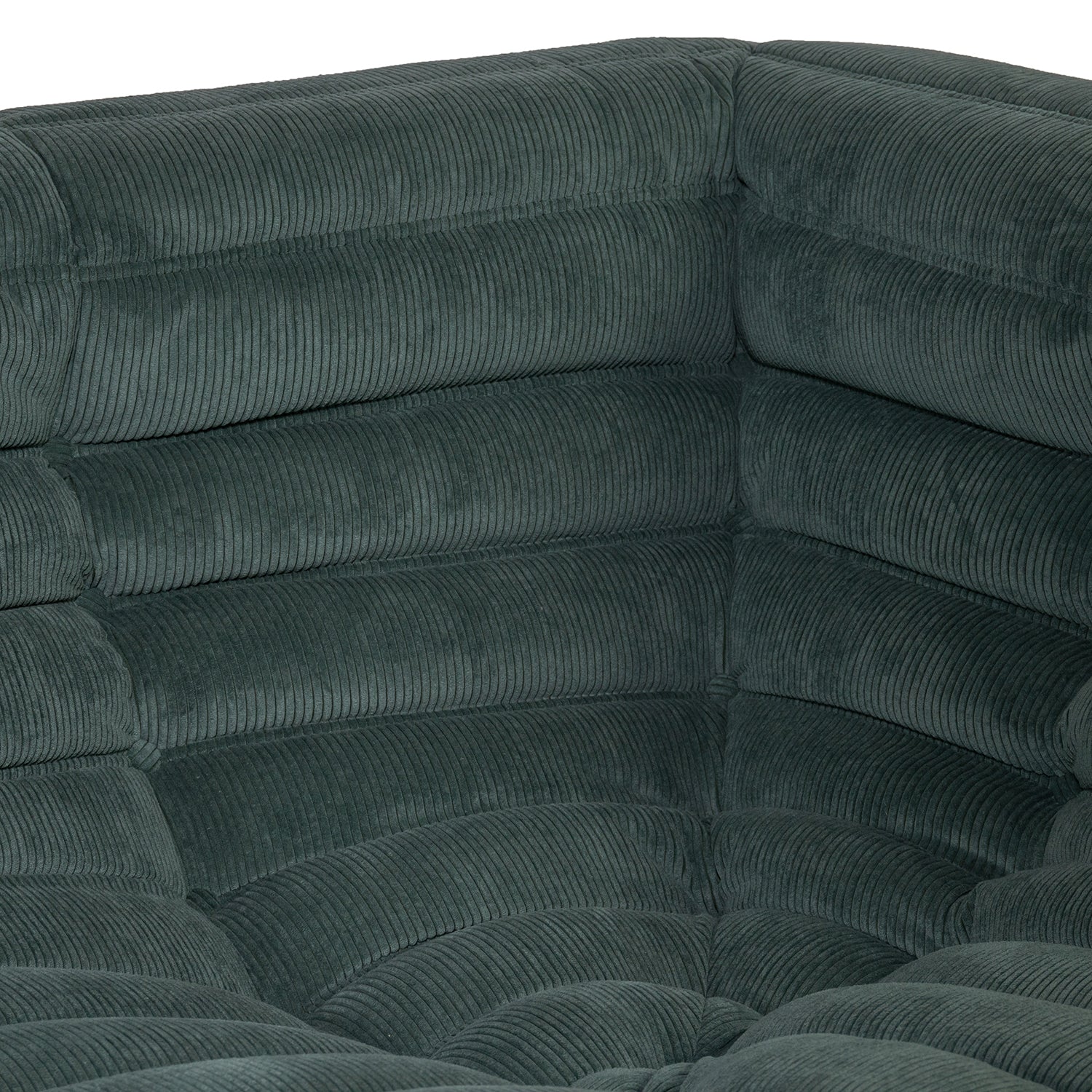 Togo Style Sofa Teal Corduroy