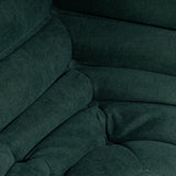 Togo Style Sofa Green Linen Corner