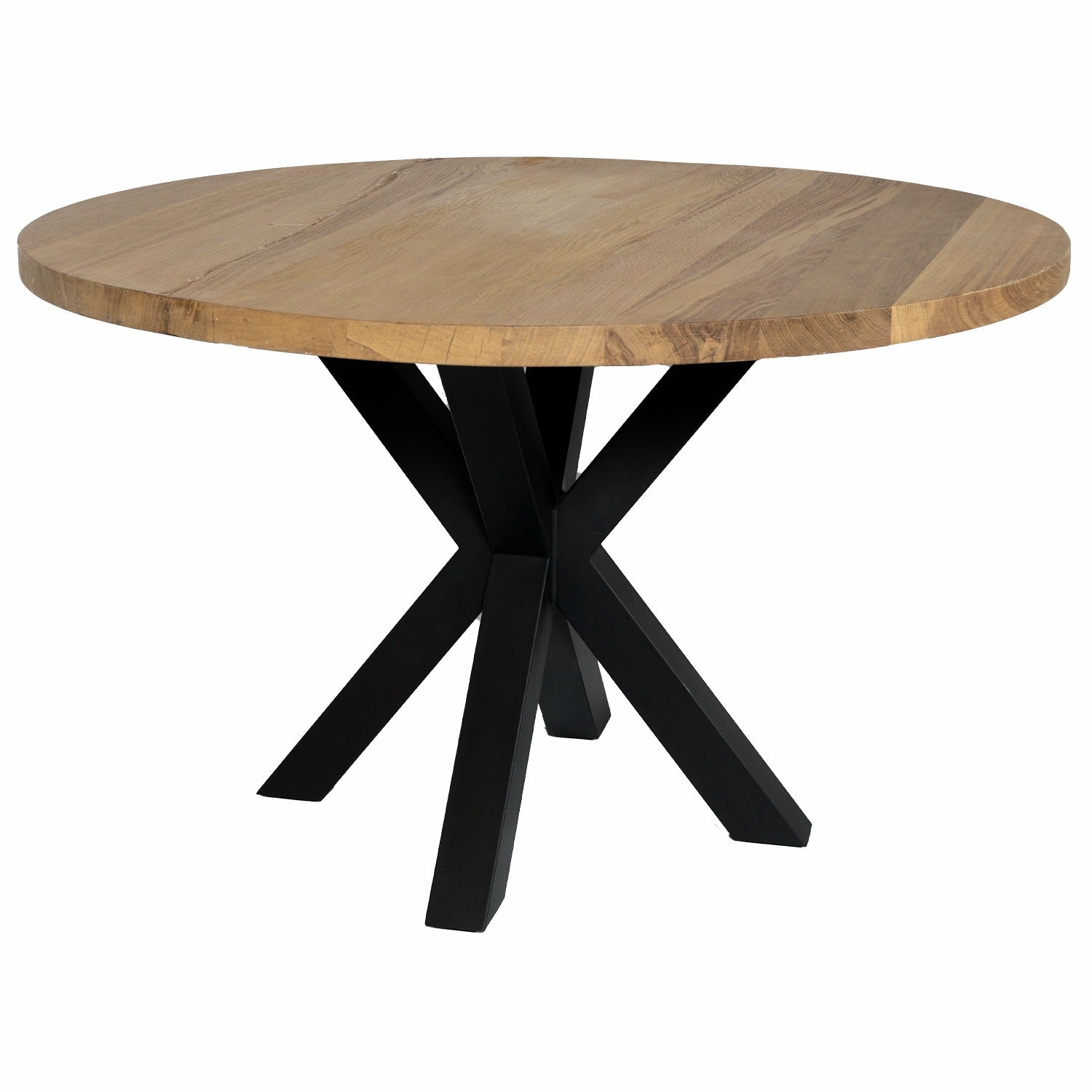 Solid Oak Round  Dining Table by Strachel A.F. /Star Frame