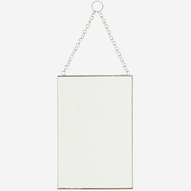 Hanging Mirror Silver 20x30 cm - Madam Stoltz