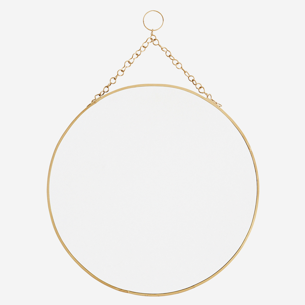 Round Mirror Brass D:30cm