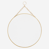 Round Mirror Brass D:30cm