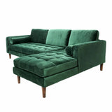 Ashfield Left Corner Sofa Bottle Green