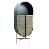 HKliving Retro Oval Cabinet Black