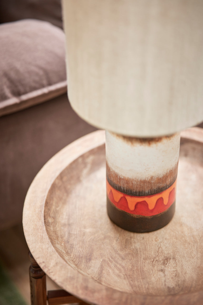 HKliving  Retro Glazed Stoneware Lamp Base
