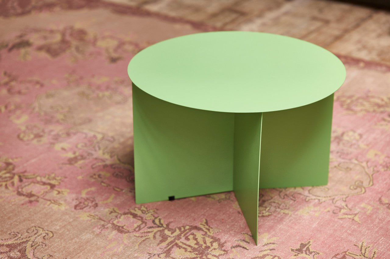 HKliving Metal Side Table Round Fern Green