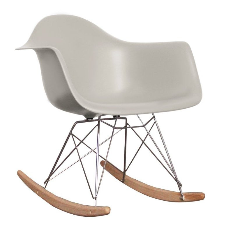 Iconic RAR Style Rocking Chair - Light Grey