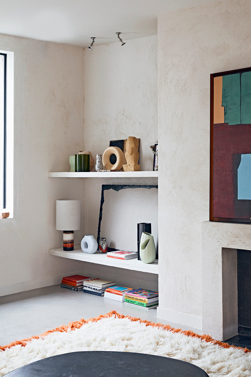 HKliving  Retro Glazed Stoneware Lamp Base