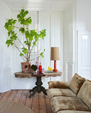 HKliving Cone Lamp Shade Silk Brown (ø32cm)