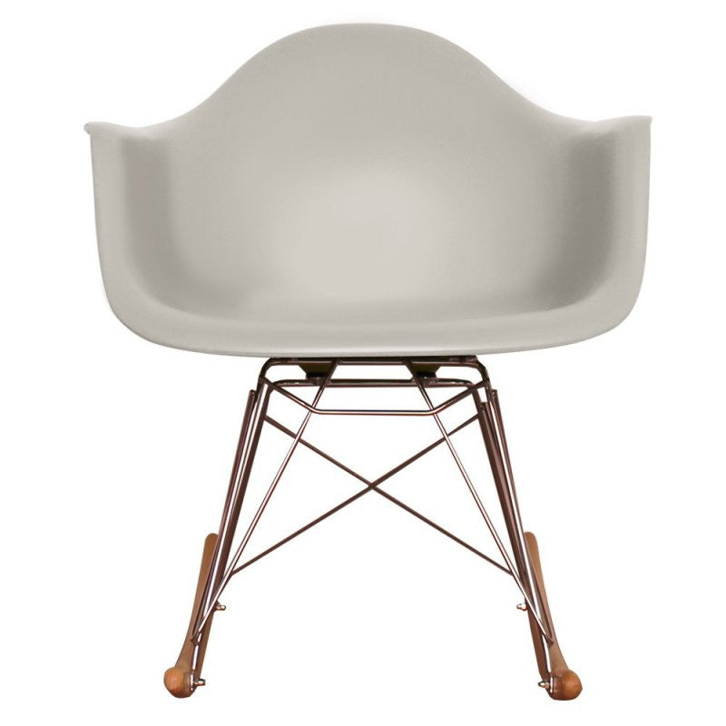 Iconic RAR Style Rocking Chair - Light Grey