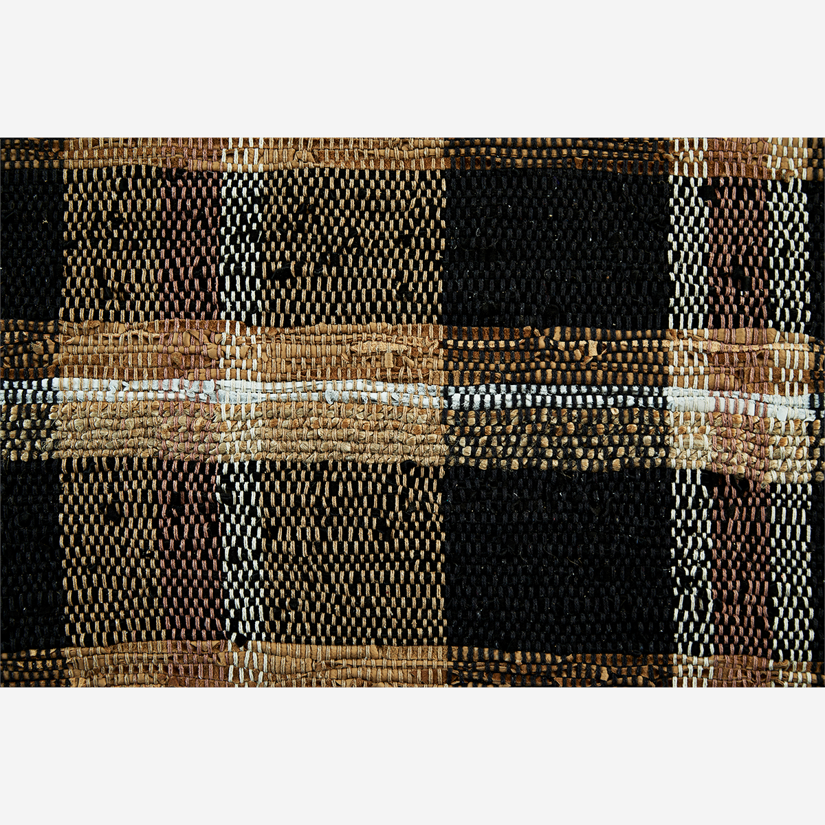 Checked leather Rug Madam Stoltz