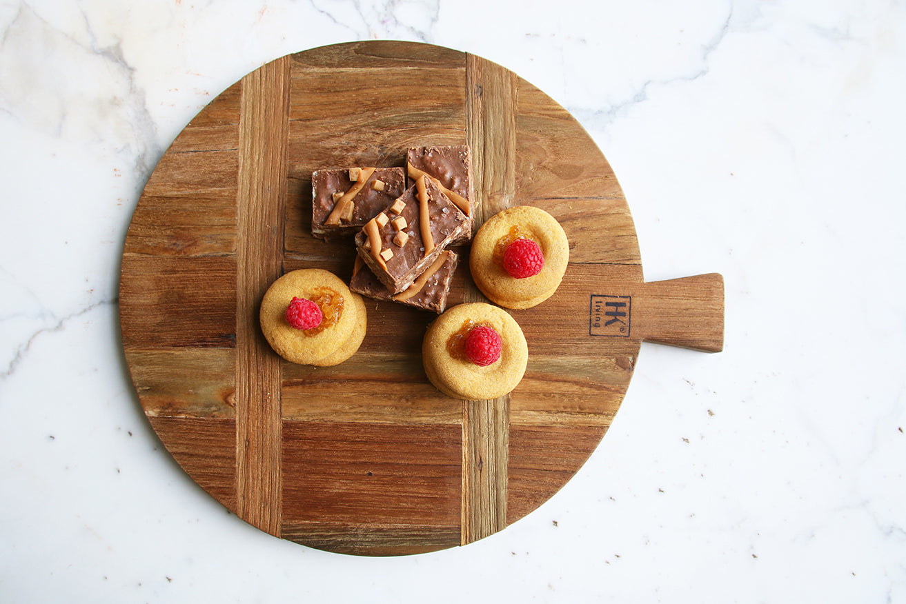 Bread Board Reclaimed Teak Round 