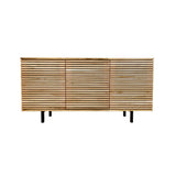 Solid Oak 3 Doors Slatted Cabinet L 155cm / Strachel A.F.