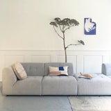 HKliving vint couch: element hocker, corduroy rib, cream