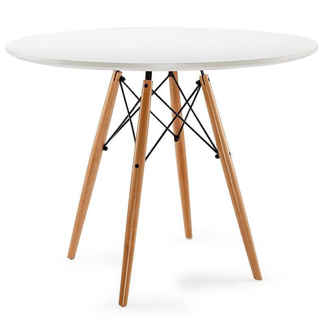 Iconic WDW Style White Dining Table 80cm