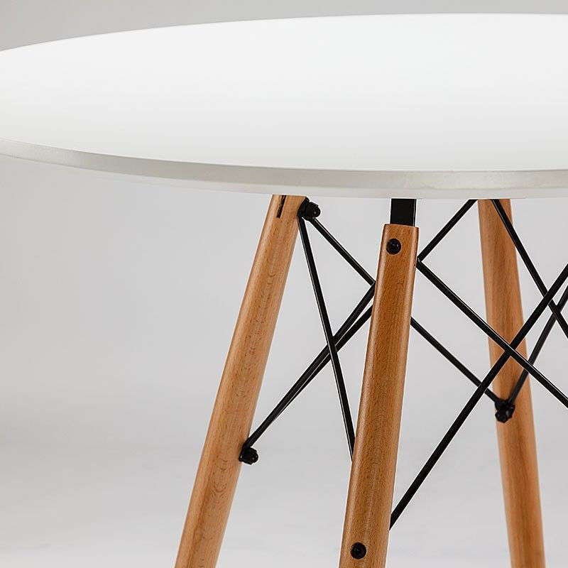 Iconic WDW Style White Dining Table 110 cm