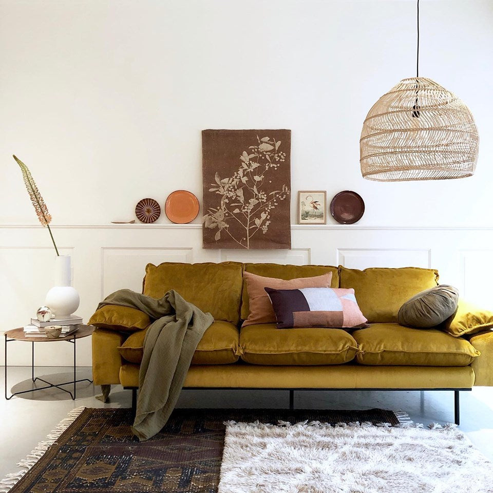 Hk living store wicker lamp