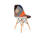 Patchwork Upholstery DSW Chair - Inspired By Designs of Charles & Ray Eames