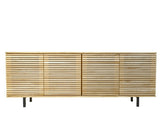 Solid Oak 4 Doors Slatted Cabinet L 210cm/ Strachel A.F.