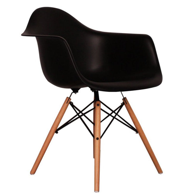 Iconic DAW Style Arm Chair - Black