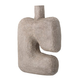 Banael Deco Vase, Grey, Paper Mache - Bloomingville