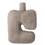 Banael Deco Vase, Grey, Paper Mache - Bloomingville