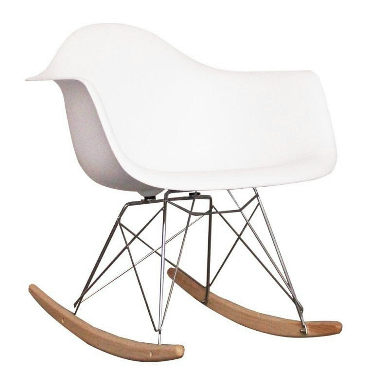 Iconic RAR Style Rocking Chair - White