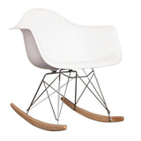 Iconic RAR Style Rocking Chair - White