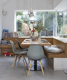 Iconic DSW Style Side Chair  Light Grey - Natural Legs