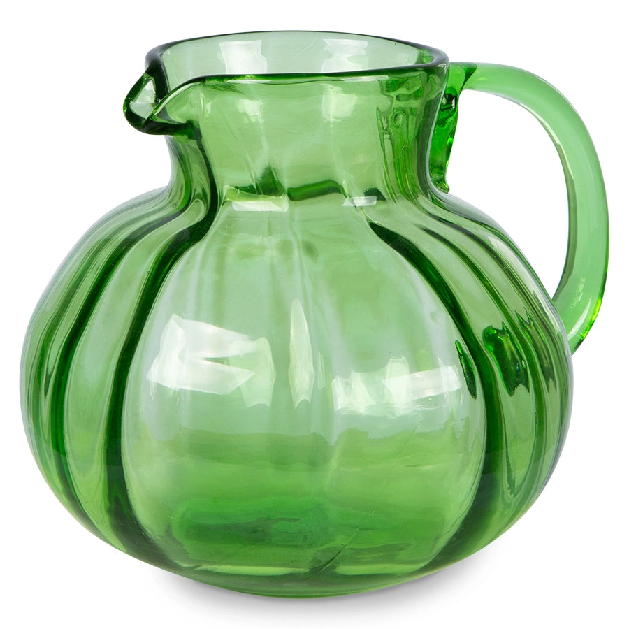 HKliving Glass Jug, Green