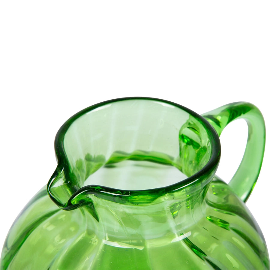 HKliving Glass Jug, Green