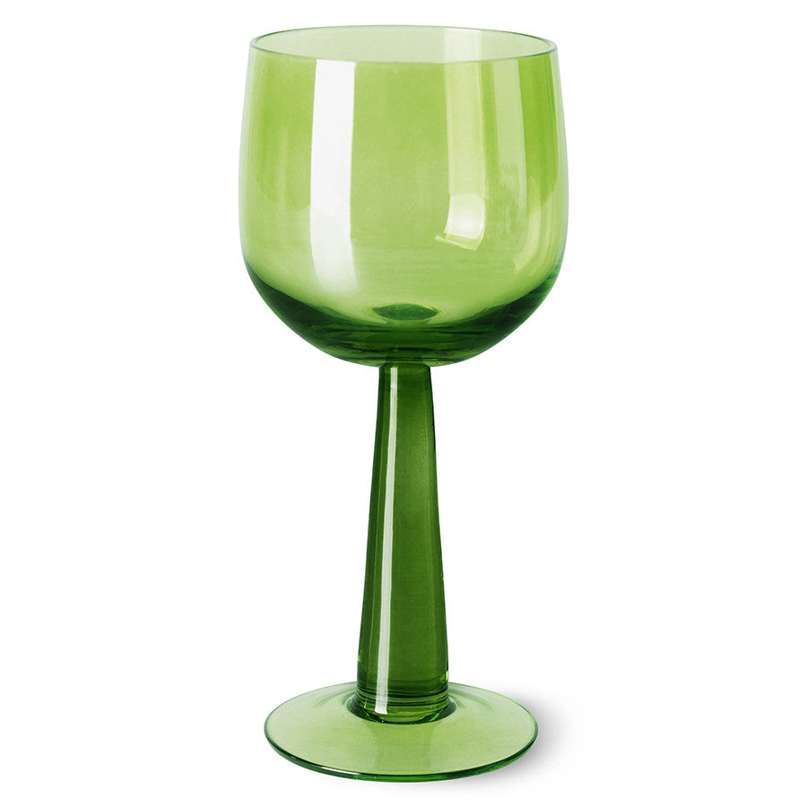 HKliving Wine Glass Tall Lime Green (set of 4)