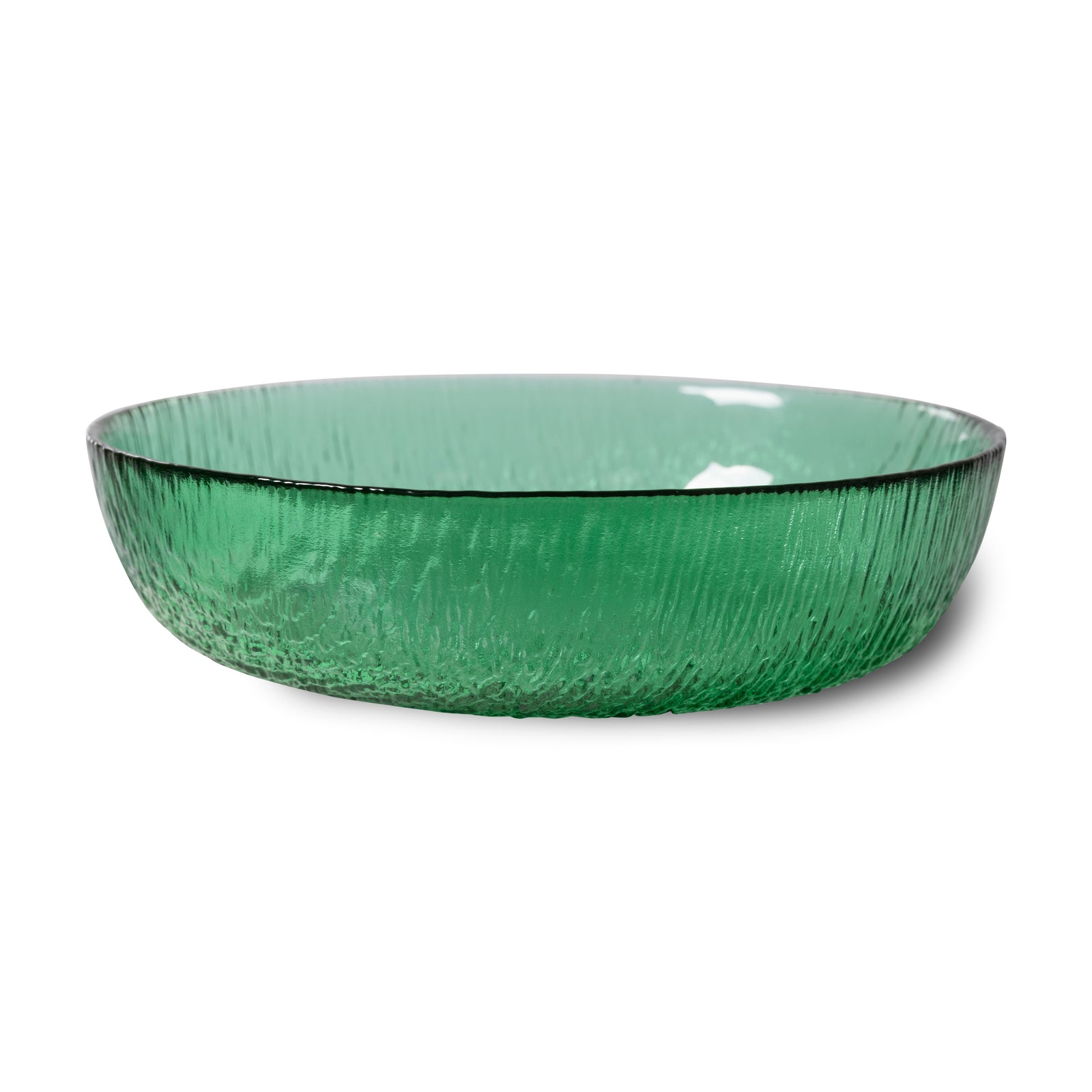 HKliving Glass Salad Bowl Green