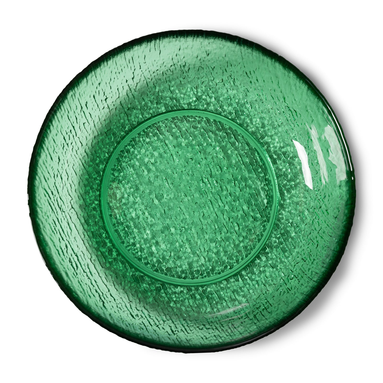 HKliving Glass Salad Bowl Green
