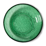 HKliving Glass Salad Bowl Green