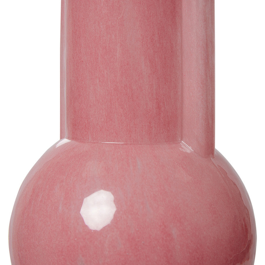 HKliving Glass Vase Flamingo Pink