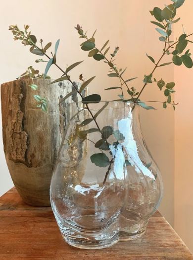 HKliving Glass Bum Vase