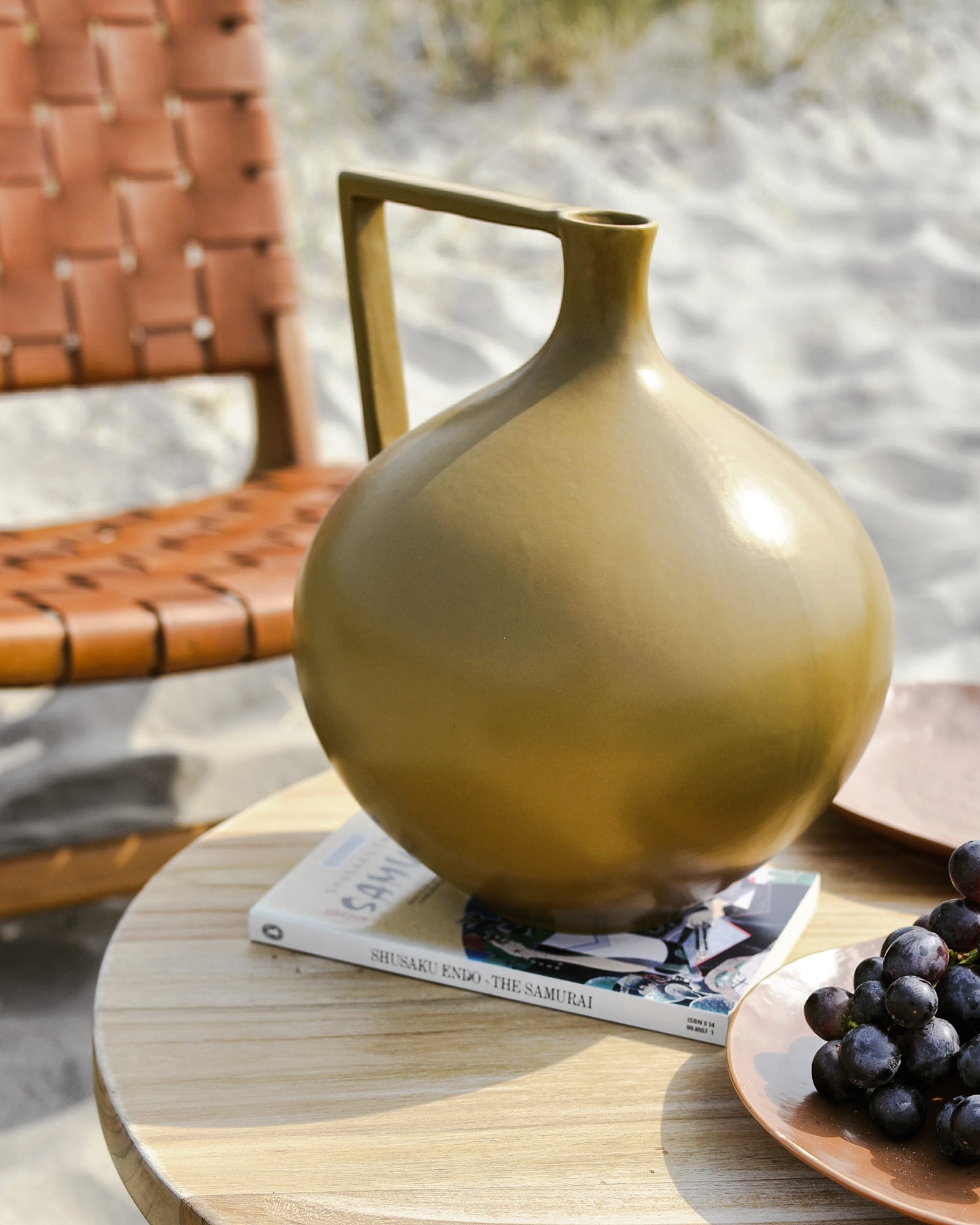 HKliving Ceramic Jar Mustard