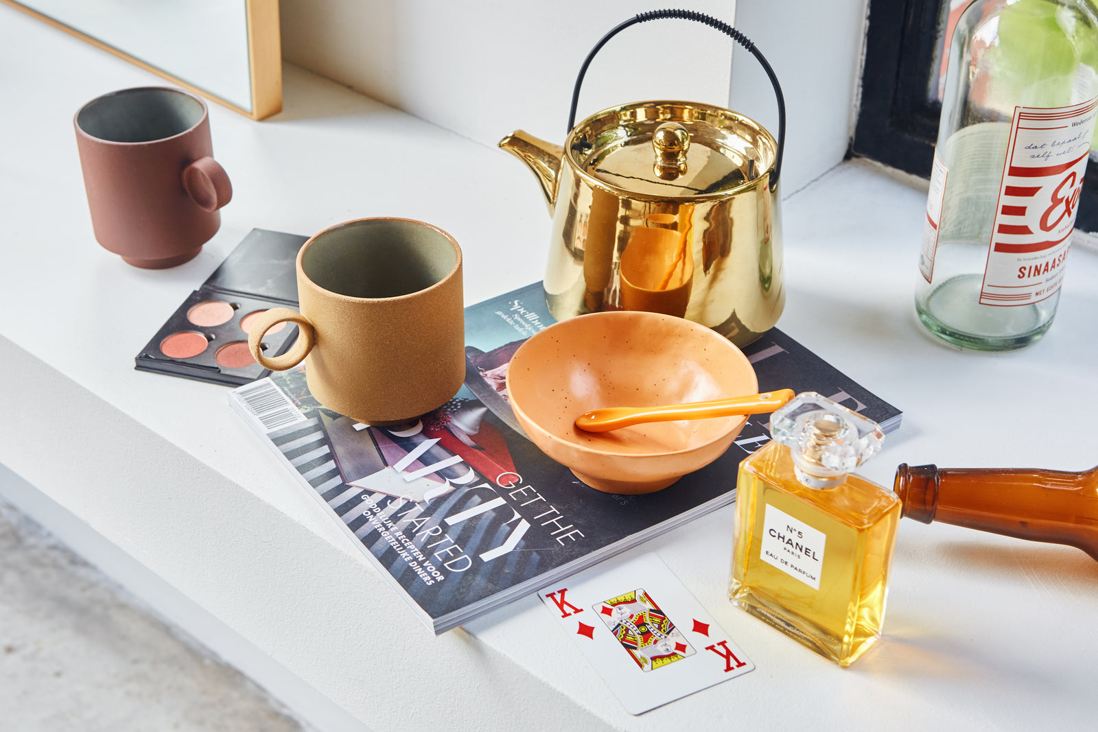 HKliving Large Bowl Orange (Set Of 2)