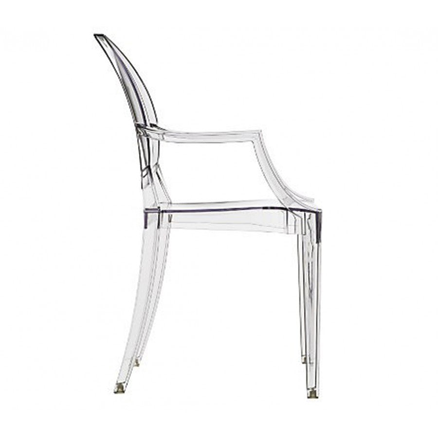 Philippe Starck Style Louis Ghost Arm Chair - Clear