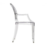 Philippe Starck Style Louis Ghost Arm Chair - Clear