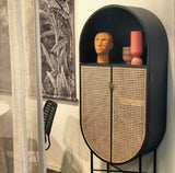 HKliving Retro Oval Cabinet Black