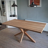 Solid Oak Table/ Star Frame / Strachel A.F.