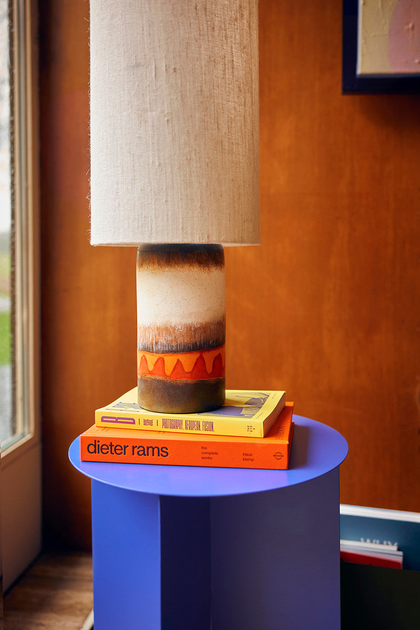 HKliving  Metal Side Table Round Cobalt