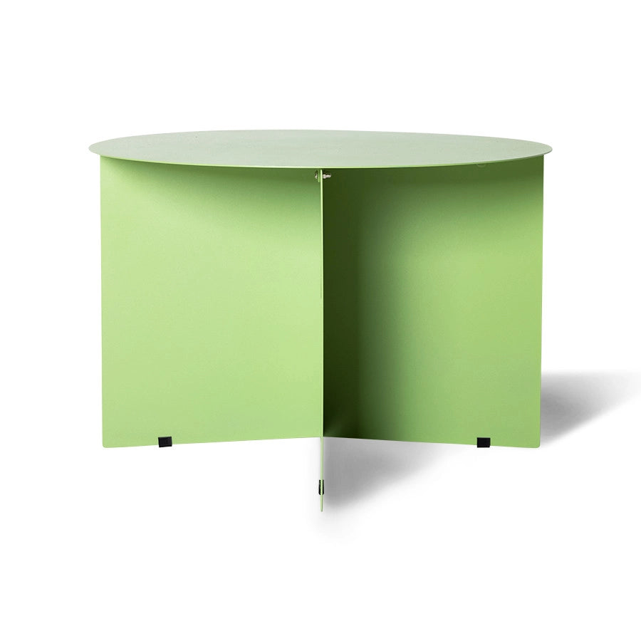 HKliving Metal Side Table Round Fern Green