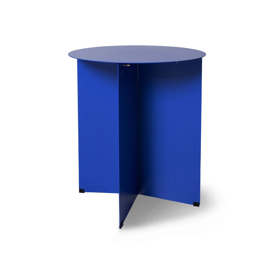 HKliving  Metal Side Table Round Cobalt
