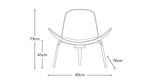 Hans J Wegner Style Shell Chair