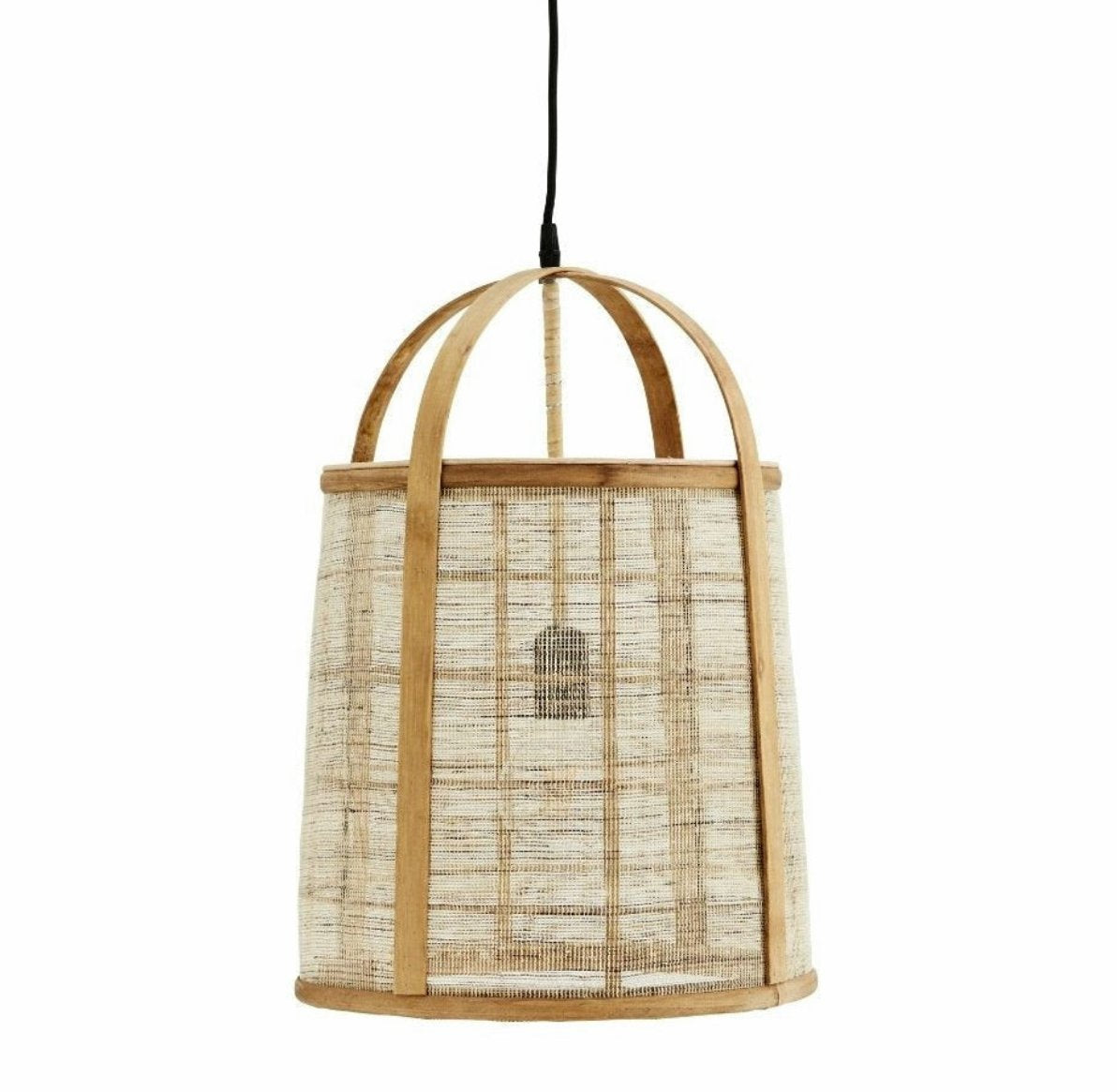 Bamboo Ceiling Lamp With Linen